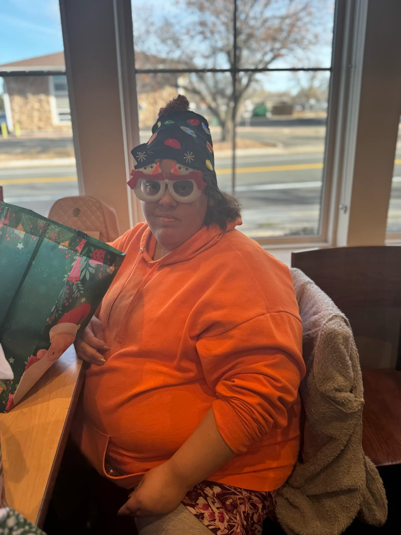 A Brighter Horizon client at a community holiday gathering