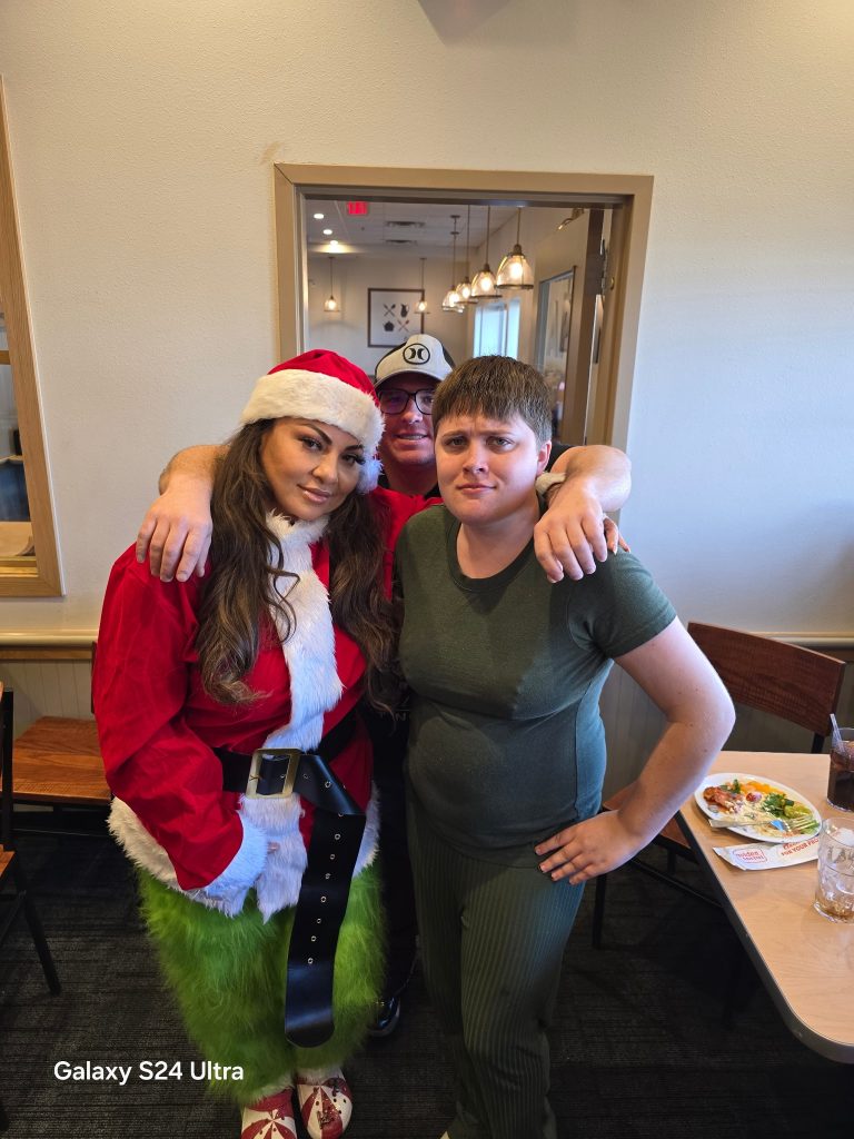 Brighter Horizon community, christmas outing santa costume