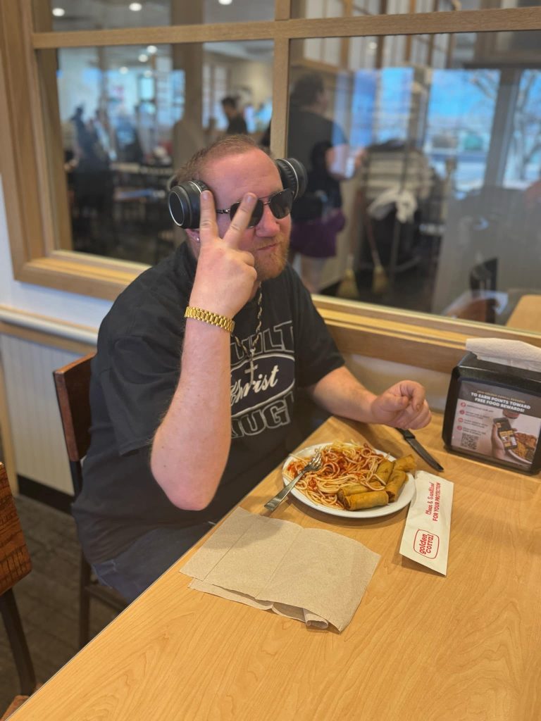 Brighter Horizon community, lunch outing headphones